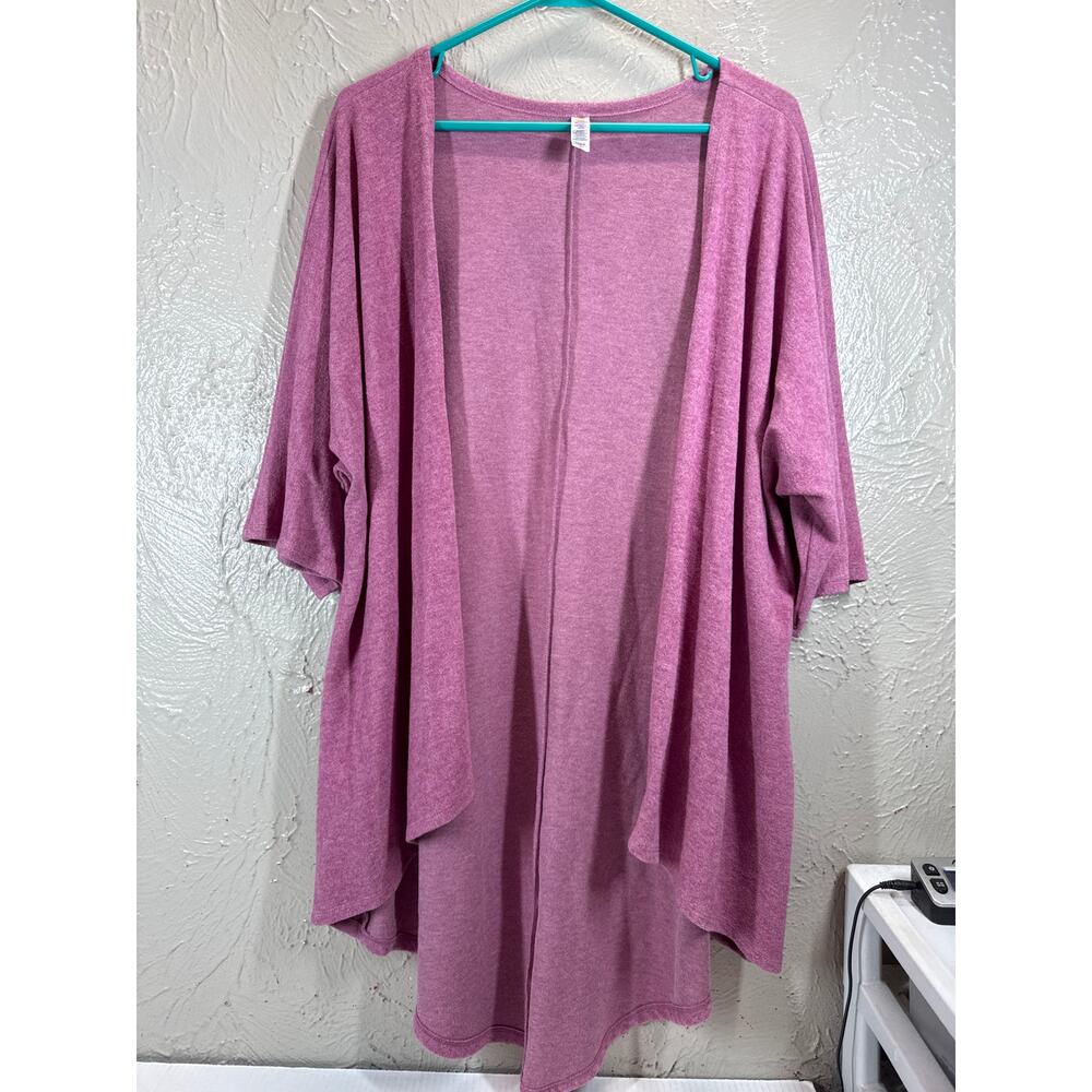 Lularoe Short Sleeve Soft Pink Open Front Round‎ Hem Cardigan Size Small